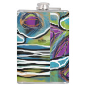 Flasche "Fairways and Grüntöne" Flachmann (Rückseite)