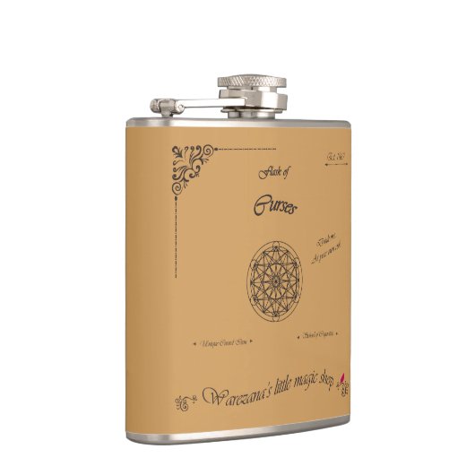 Flasche Flüche Flachmann (Rechts)