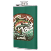 Flasche, Forellenfischerei, Flachmann (Links)