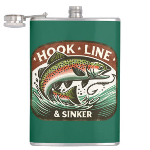 Flasche, Forellenfischerei, Flachmann