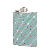Flasche für das Muster der Rückflugfläche Flachmann (Links)