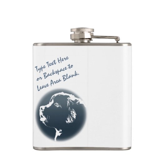 Flasche für den Hund in Neufundland, Flasche für d Flachmann (Rückseite)