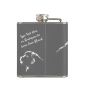 Flasche für den Hund in Neufundland, Flasche für d Flachmann (Rückseite)