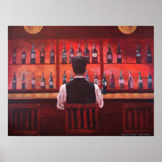 Flasche für eine poster