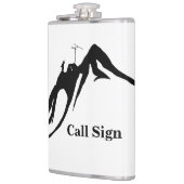 Flasche für Funkbetreiber mit hoher Flughöhe Flachmann (Links)