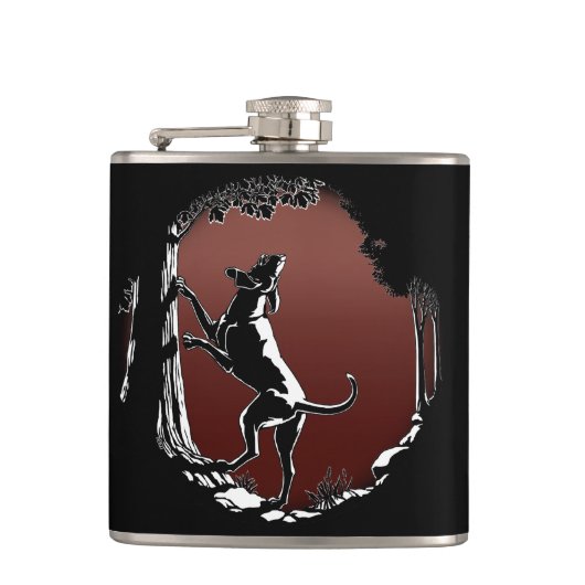 Flasche für Hunde mit individueller Jagd Dog Drink Flachmann (Vorderseite)