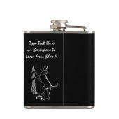 Flasche für Hunde mit individueller Jagd Dog Drink Flachmann (Rückseite)