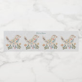 Flasche für kleine Vögel - farbenfrohe Flasche Wasserflaschenetikett (Einzelnes Label)