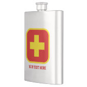 Flasche für Nottränke mit benutzerdefiniertem Text Flachmann (Links)