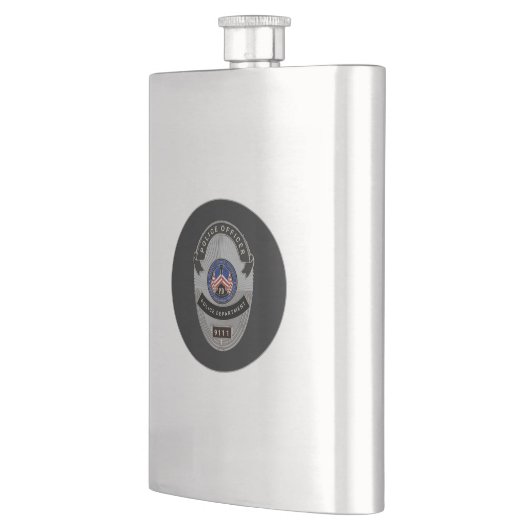 Flasche für Polizeibeamte Flachmann (Links)