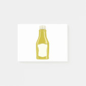 Flasche für Senf oder Majonäse Post-it Klebezettel (Vorderseite)