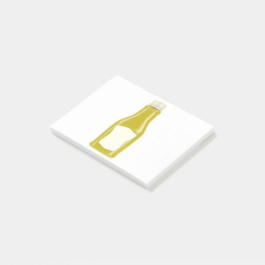 Flasche für Senf oder Majonäse Post-it Klebezettel (angewinkelt)
