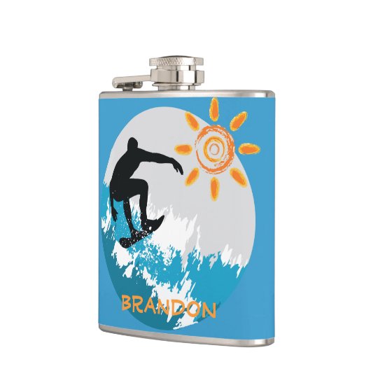 Flasche für Surfdesign Flachmann (Links)