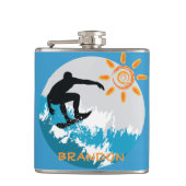 Flasche für Surfdesign Flachmann (Vorderseite)