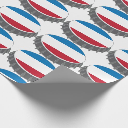 Flasche Geschenkpapier (Ecke)