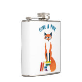 Flasche "Gib einen Fuchs" Flachmann (Rechts)