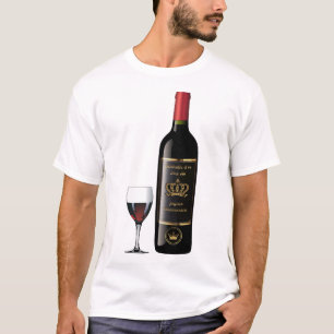 Flasche Glas-Fuss-Rotalkohol-Fuchs Pif 5 T-Shirt