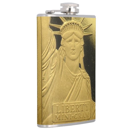 Flasche - Gold Bar Liberty Flachmann (Rechts)