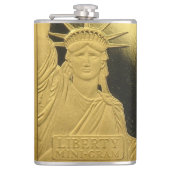Flasche - Gold Bar Liberty Flachmann (Vorderseite)