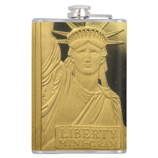 Flasche - Gold Bar Liberty Flachmann (Rückseite)