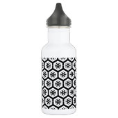 Flasche - Grafische Schneeflocke Trinkflasche (Links)