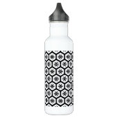 Flasche - Grafische Schneeflocke Trinkflasche (Links)