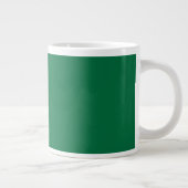 Flasche Grün Solid Farbe | Classic | elegant Jumbo-Tasse (Rechts)