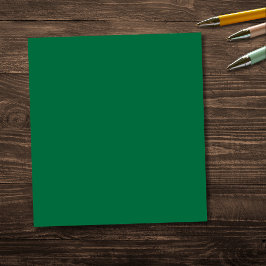 Flasche Grün Solid Farbe | Classic | elegant Notizblock