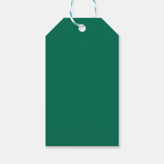 Flasche Grün Solid Farbe Geschenkanhänger (Vorderseite)