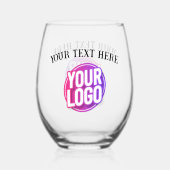 Flasche Harmonie Edelstahlglas Weinglas Ohne Stiel (Vorderseite)