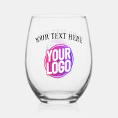 Flasche Harmonie Edelstahlglas Weinglas Ohne Stiel (Rückseite)