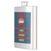 Flasche "HINWEIS..." Flachmann (Links)
