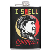 Flasche "I SMELL COMMIES 2 : MAO" Flachmann (Vorderseite)