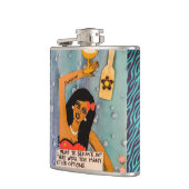 Flasche-ICh bedeutete sich zu benehmen Flachmann (Links)