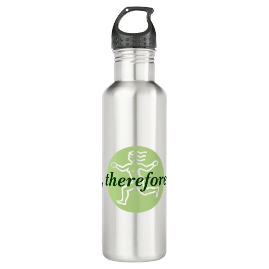 Flasche - Ich laufe ... Trinkflasche (Vorderseite)