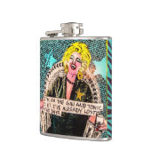 Flasche-ICh morgens auf der Gin Tonicdiät Flachmann (Links)