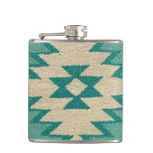 Flasche im Aquamarinen Südwesten Flachmann (Vorderseite)