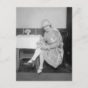 Flasche im Garten, 1926 Postkarte