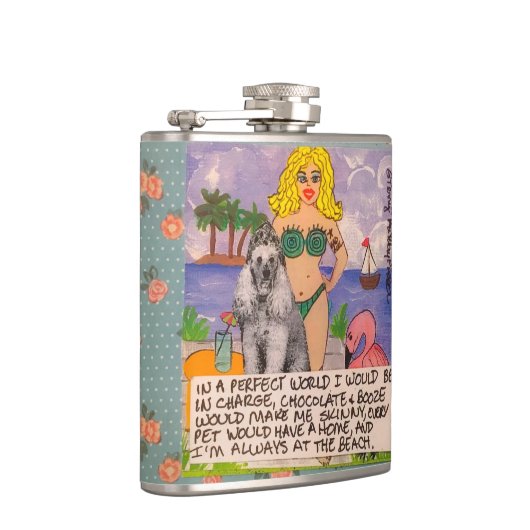 Flasche in einer perfekten Welt würde ich, ch Flachmann (Rechts)