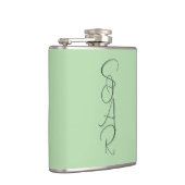 Flasche in Vinyl eingeschlagen Flachmann (Rechts)