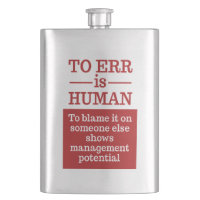 Flasche "Irrtum ist menschlich"