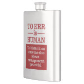 Flasche "Irrtum ist menschlich" Flachmann (Links)