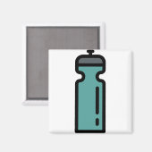 Flasche Magnet (Vorderseite/Rückseite)