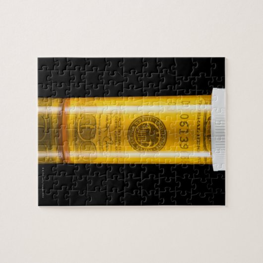 Flasche mit 100-Dollar-Schein Puzzle (Horizontal)