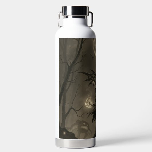 Flasche mit aufgedruckter Flasche aus schwarzem un (Vorderseite)