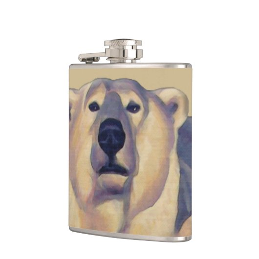 Flasche mit Bärenkunst, kundenspezifisch Flachmann (Links)