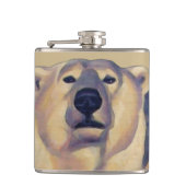 Flasche mit Bärenkunst, kundenspezifisch Flachmann (Vorderseite)