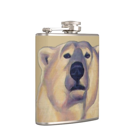 Flasche mit Bärenkunst, kundenspezifisch Flachmann (Rechts)