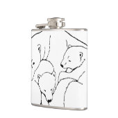 Flasche mit Bärenkunst, kundenspezifisch Flachmann (Links)