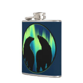 Flasche mit Bärenkunst, kundenspezifisch, Getränke Flachmann (Links)